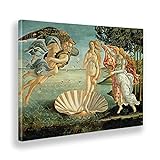 Giallobus - Gemälde - Sandro Botticelli - Die Geburt der Venus - Leinwand - 140x100 - Bereit zum Aufhängen - Moderne Gemälde für zu Hause in Leinwand oder Plexiglas