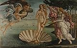 time4art Sandro Botticelli Print Canvas Bild Die Geburt der Venus La nascita di Venere The Birth of Venus auf Keilrahmen Leinwand Verschiedene Größen (120x80cm)