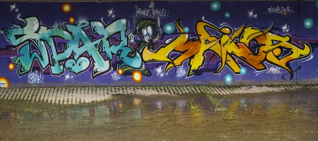 Street Art Graffiti Schrift - Buchstaben