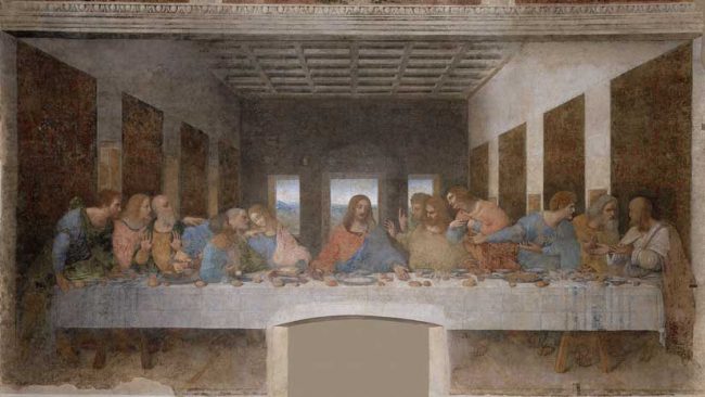 leonardo-da-vinci-das-abendmahl - Berühmte Gemälde