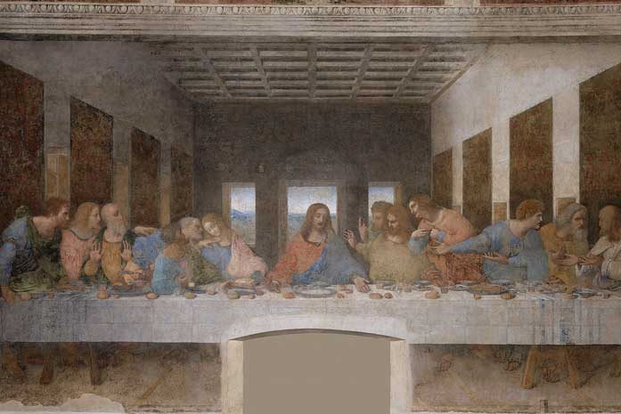leonardo-da-vinci-das-abendmahl - Berühmte Gemälde