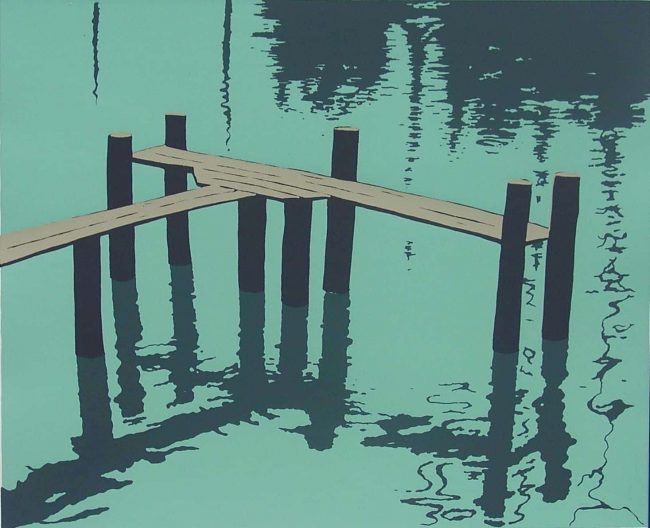 Serigraphie Landungssteg