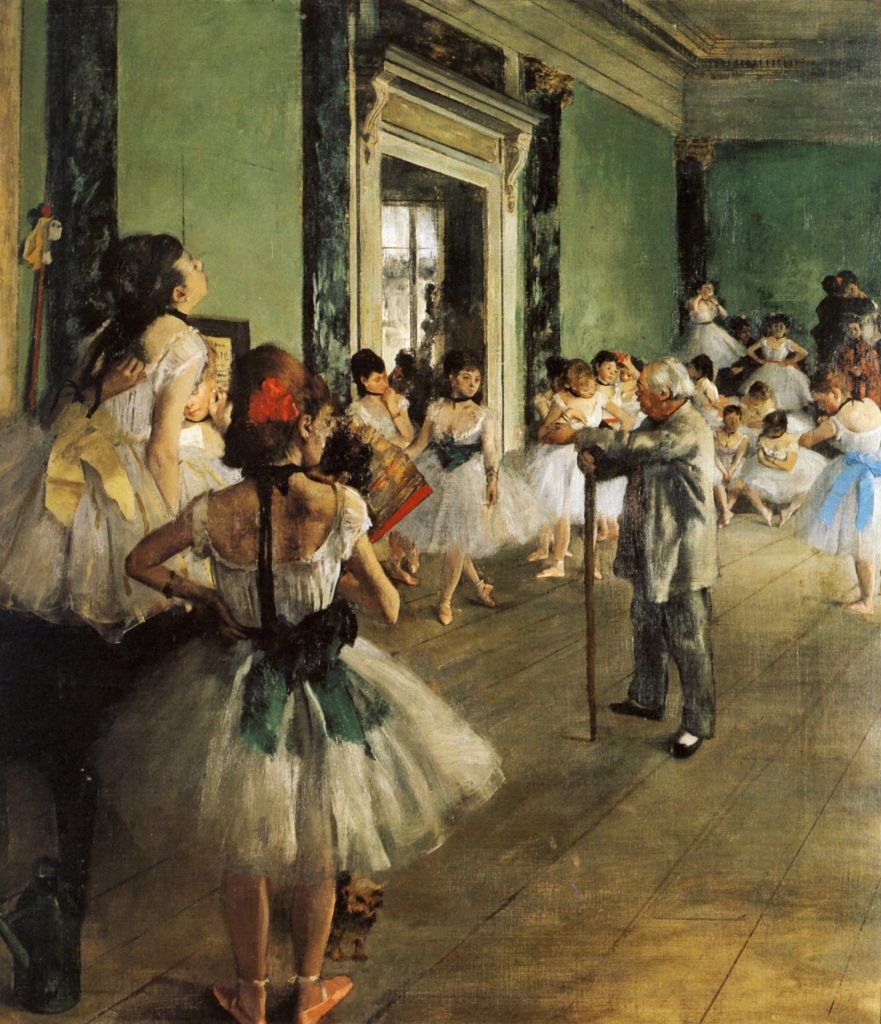 Edgar Degas, Die Tanzklasse: Ballettschülerinnen und Ballettmeister im Probensaal der Pariser Oper
