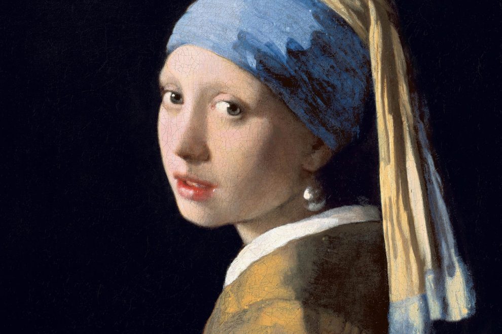 Jan Vermeer, Das Mädchen mit dem Perlenohrring: Mädchen mit blau-gelbem Turban und Perle im Ohr